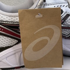 Asics GT 2160 Unisex Size M8.5 W10 White/Oxblood Mesh Low Top Athletic Sneakers