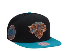 MENS MITCHELL & NESS NBA MAKE CENTS SNAPBACK KNICKS – BLACK-TEAL