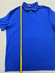 Polo Ralph Lauren Polo Shirt Mens XL Blue Cotton Red Pony Logo