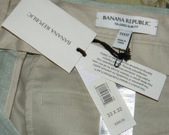 $600 BANANA REPUBLIC Green Linen 2 Piece Suit Slim Fit 38R 33 x 32 NWT