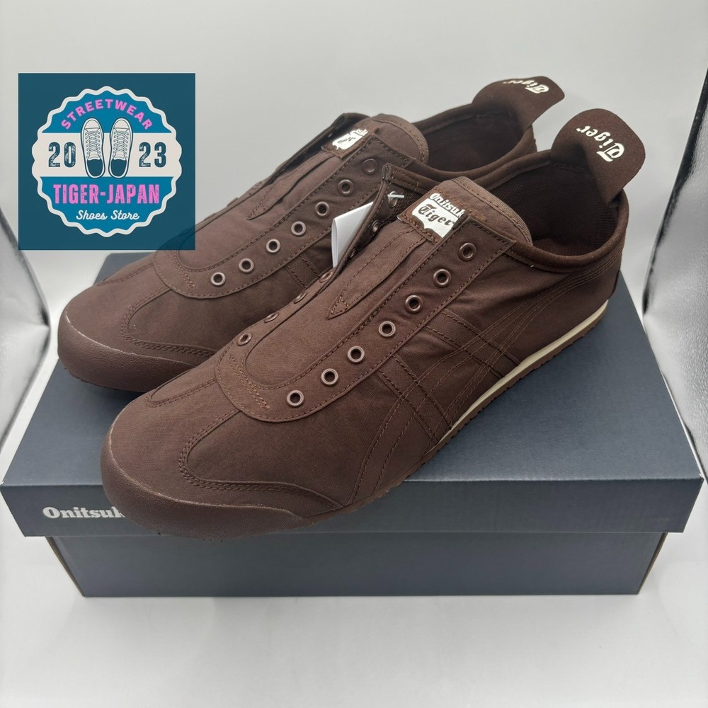Onitsuka Tiger MEXICO 66 SLIP-ON 1183B603 202 Dark Brown Men Unisex Shoes
