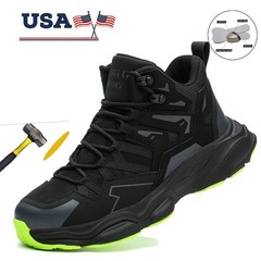 Mens Lightweight Sneakers Indestructible Shoes Steel Toe Work Boots Safety Shoes