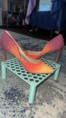 Steve Madden Studded Ombré Pointed Toe Stilettos – Multicolor Spike Shoes