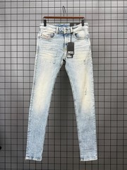 Diesel Sleenker Skinny Jeans W28 Mens Light Wash Distressed Low Waist New