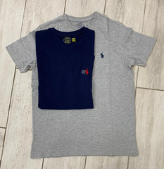 Polo Ralph Lauren Men’s Custom Slim Fit Crewneck T-Shirt Navy , Gray -S, -XXL