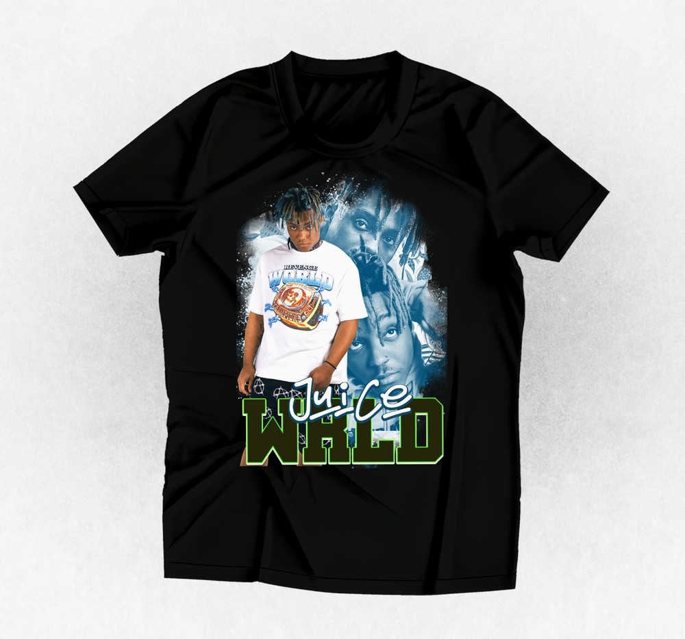 Rapper Juice WRLD graphic t-shirt black or any color and size you choose