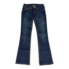 True Religion Becky Jeans Women 28×31* Blue Low Rise Bootcut Flare Horseshoe USA