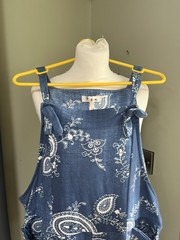 Ladies Dungerees Size 10-16 Cotton Made in Italy