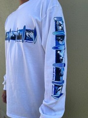 Hawaiian Design Men Women Long Sleeve T-Shirt Surfboard Surfing North Shore