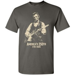 Abraham Lincoln Playing Guitar 4th July T-shirt America’s 250th Birthday Vintage