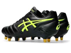 ASICS Rugby Cleats LETHAL RELENTLESS WIDE 1111A259.001 Black/Safety Yellow NEW
