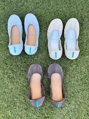 Lot of 3 Tieks by Gavrieli Women’s Ballet Flat Size 9 Beige, Gray and Brown