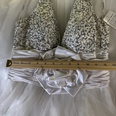 Studio 17 White 12248 Size 10 Halter Top Formal Prom Quinceañera Gown Dress New.