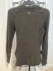 Lululemon Swiftly Tech Long Sleeve Crew Neck Shirt Olive Green Run Gym Women’s 4