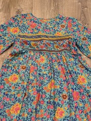 R.Vivimos Boho Floral Print Tassel Tie Front Midi Dress MEDIUM Boho Hippie✨