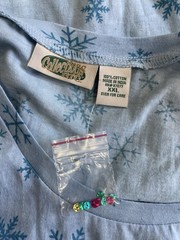 Collections Etc. Christmas Tree Embellished Top XXL NWOT Asymmetrical Hem