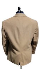 Lauren Ralph Lauren Mens Blazer 42S 100% Camel Hair Sport Coat Tan Beige Short