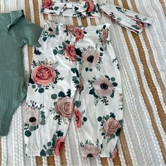 I Got It From My Mama Floral Baby Outfit 0–3M | 3-Piece Set