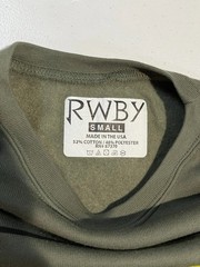 RWBY Anime Sweatshirt USA MADE Long Sleeve S Sweater Shirt Green Yellow Flower