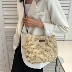 Ladies Fashion Summer Straw Crossbody Bag Women Beach Holiday