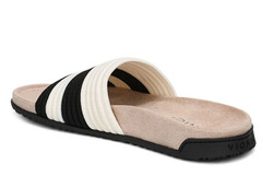NEW | Vionic Women’s Evie Knit Slide Sandal, Black Ivory