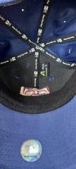 Texas Rangers Flex Hat XL /Rare Logo Texas Flag Draped over T Solid Blue NWT