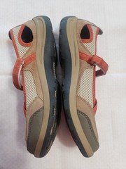 LANDS’ END Leather Mesh Loop Mary Jane Trekker Athletic Shoes 8.5 M NEW