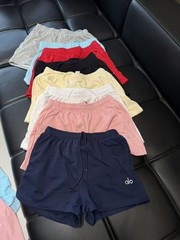 AIo Yoga Set Cropped Accolade Crew Neck Pullover+Shorts Suit Casual Women’s Set