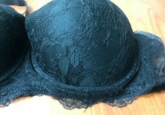 Black Fuchsia By Secret Lace Underwire Black Lace Bra NWT 5 Ways to Wear 42DD