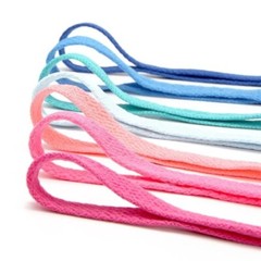 1 Pair Colorful Laces Multicolor Gradient Print Flat Canvas Shoe Lace Shoes 47″