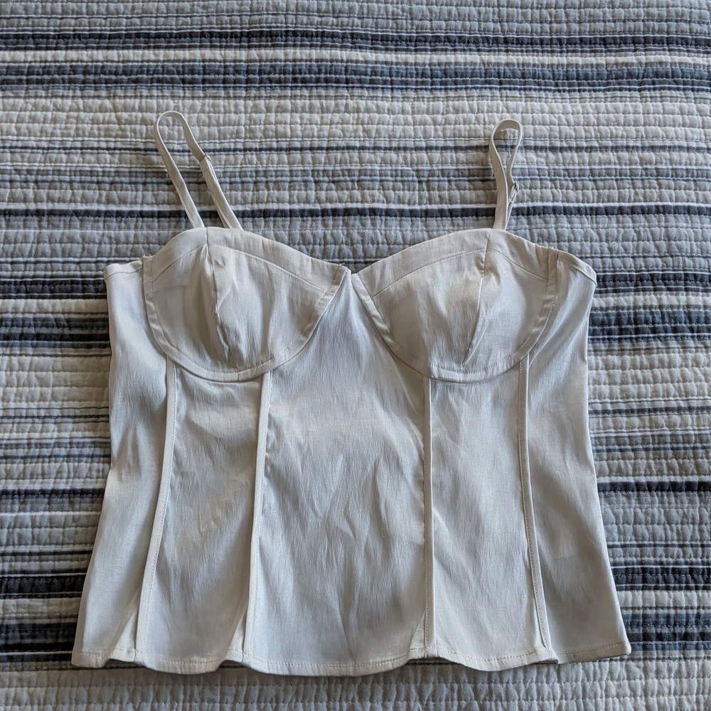 Women’s Pearlescent Corset-Style Top