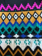 NWT UMGEE ~ SOUTHWEST AZTEC KNIT SWEATER ~ FRINGE ~ M
