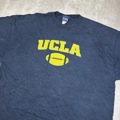 Vintage Champs UCLA Bruins Football Spell Out Shirt Men’s XXL Navy Blue NCAA