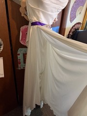 Madi Lane Bridal Jesse ML22981 US24 Ivory/Purple Sweetheart A-Line Satin Train