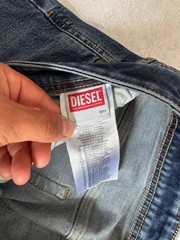 Vintage Diesel Industry Men’s Jeans Straight Blue Denim Faded Size W33