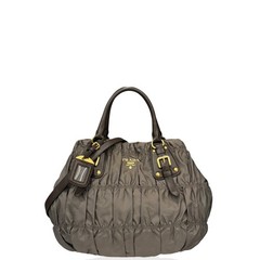 Prada Tote Bag Kaki Dark Brown Tessuto Nylon (sy042426a3)
