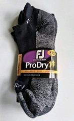 FootJoy Men’s ProDry Advanced Golf Comfort Socks Cushioned 2 Pairs Navy Sz 7-12
