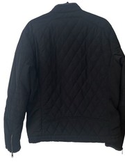 Zara Man Black Quilted Lightweight Jacket Size L