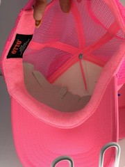 Becky Robinson “THE GIEURLZ” Matching Trucker Hats Neon Pink Best Friends Set 2