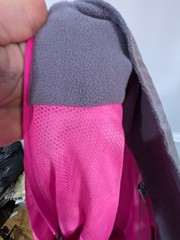 Lightweight Pocketed European Athletic Jacket Large Reflective Pink Waterproof