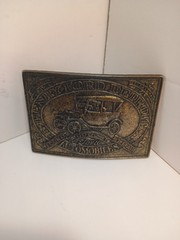 Vintage Henry Ford Detroit Automobile Model T Belt Buckle 3.25X2.25 Inches
