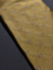 Church’s – Solid Color Microdrawing Geometric Silk Tie Made in Italy