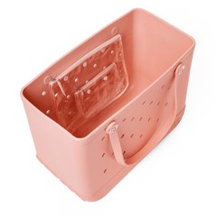 Bogg Bag Original Bogg Tote Bag – Peach Daiquiri: Solid Plastic Shoulder
