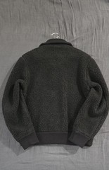 COS Men’s Black Teddy Jacket W/ Funnel Neck