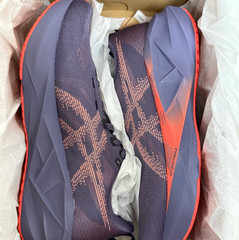 Asics Novablast 5 Man Sneakers Shoes Greyish Purple Coral Reef 1011B974-500