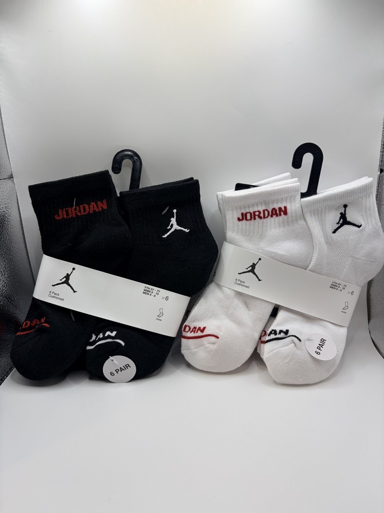 Brand New 3-Bundle Jordan Ankle Socks – Size 5Y–7Y
