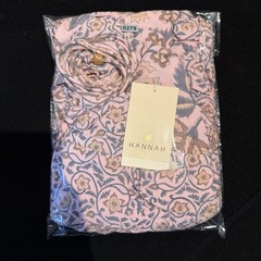 HANNAH ARTWEAR “Luella” Floral Ruffle Square Neck Smock Dress Size XL Designer