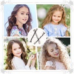 Mini Bobby Pins, 50PCS 1.37 Inch Small Curved Hair Pins Metal Wavy Hairpins H…