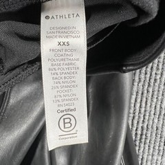Athleta Delancey Shine Tights Womens Pants XXS Extra Extra Small Black Active