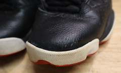 Air Jordan 6 Rings Shoes Black Red White “Bred” 322992-063 Mens Size 12